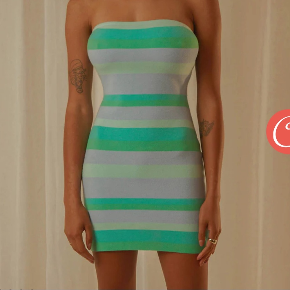 Brand new tube dress with tags! Perfect thick-ish material.